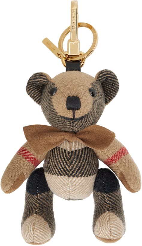 burberry thomas bear charm resale|BURBERRY Thomas Bear Charm With Bow Tie Keychain With A .